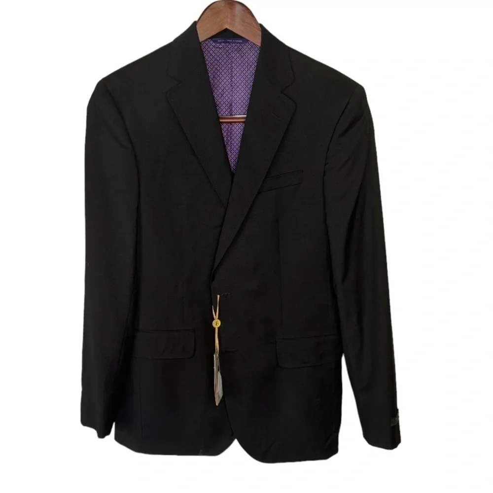 Ted Baker London Black Slim Jarrow Suit Jacket Size 40R NWT